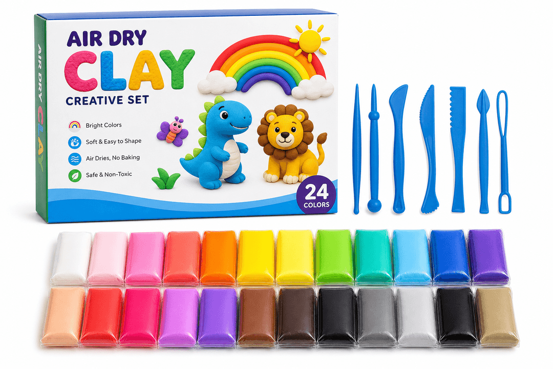 Air-Dry Clay Creative Set - 24 colors product photograph on white background