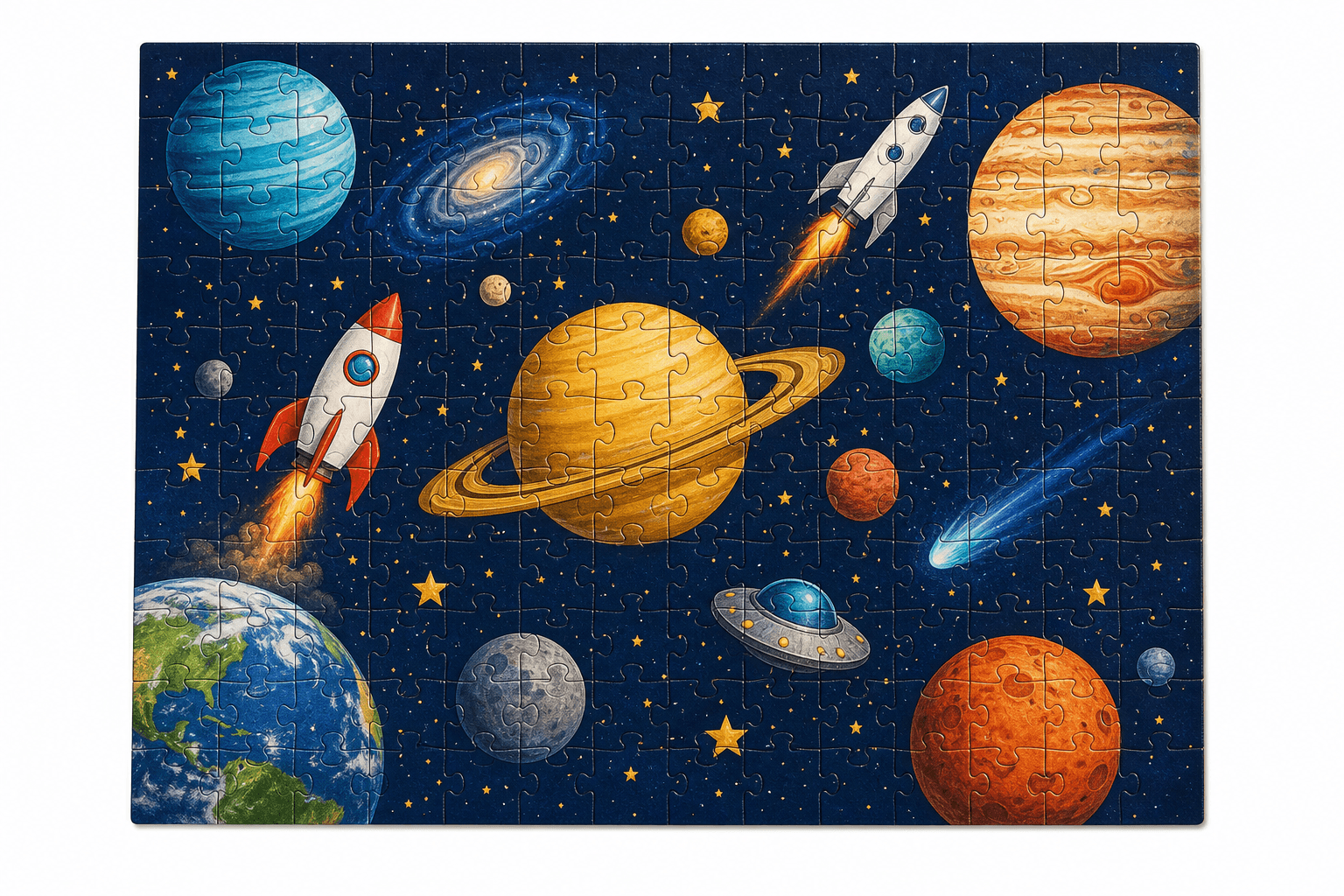 Space Explorer Jigsaw Puzzle - 100 pieces product photograph on white background