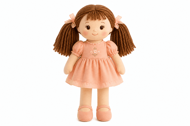 Starla Soft-Bodied Doll - soft doll product photograph on white background